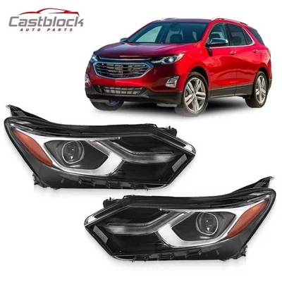 For 2018-2021 Chevrolet Chevy Equinox Full LED L+R Headlight 84818202 84818201 - Image 1 of 4