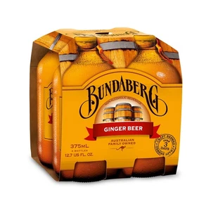 Bundaberg Ginger Beer, 12.7 Fl Oz (Pack Of 4), Diet Ginger Beer, Guava, Orange - Picture 1 of 7