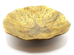 Vintage Metal Lilly Pad Bowl - Made in Japan - Picture 1 of 5