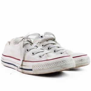 Converse Chuck Taylor All Star usate basse ottiche bianche uomo 4 donna 6 spedizione gratuita - Foto 1 di 10