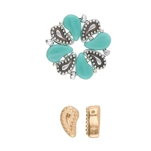 Platillo, Aylia-Paisley, Cierre Magnético, 4 Piezas, Chapado en Oro Rosa (cym80) - Imagen 1 de 1