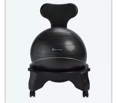 Silla clásica de pelota de equilibrio Gaiam Yoga ~ 610-6002RTL TOTALMENTE NUEVA Foto 1 de 4