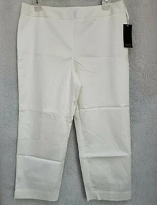 Valerie Stevens Womens Capri Pants Size 14 White NEW - Picture 1 of 24