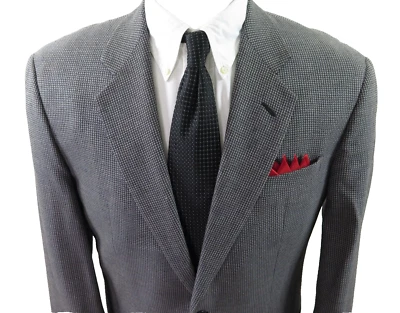 Chaqueta Blazer Italiana Giorgio Armani Hombres Cachemira Pura Cabeza de Uñas Abrigo Deportivo 40 R Foto 1 de 4