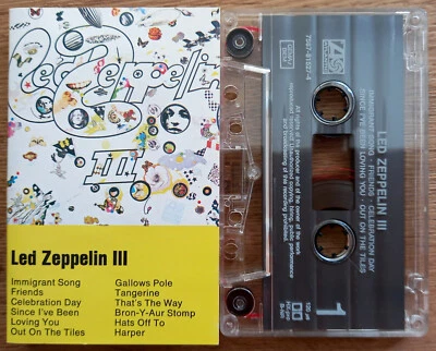 LED ZEPPELIN - III (ATLANTIC 7567815274) 1990s EUROPE CASSETTE REISSUE NO NUMBS - Image 1 of 3