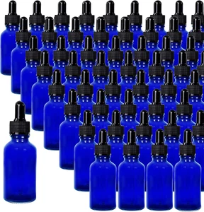 48 Pack 1Oz Glass Dropper Bottles for Essential Oils and Perfumes - Picture 1 of 12