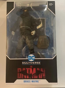 2022 MCFARLANE MULTIVERSE THE BATMAN MOVIE 6" BRUCE WAYNE DRIFTER PATTINSON - Picture 1 of 2