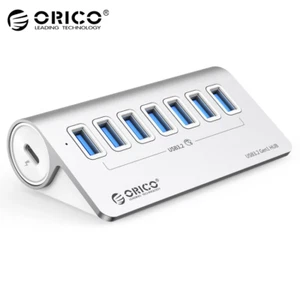 Hub USB 3.2 ORICO M3U7 Aluminium 7 Ports Répartiteur USB-A Extension 5Gbps NEUF - Afbeelding 1 van 5