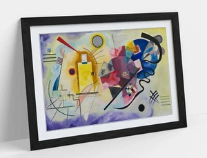 WASSILY KANDINSKY, YELLOW-RED-BLUE -FRAMED WALL ART PICTURE PRINT ARTWORK - Picture 1 of 10