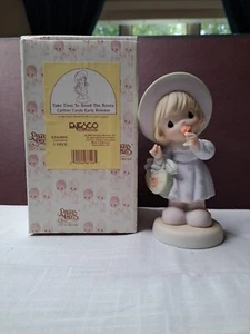 Precious Moments Take Time To Smell The Roses Early Release Figur 634980C mit Box - Bild 1 von 5
