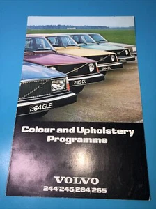 1977 Volvo Colour and Upholstery Programme original sales brochure  - Picture 1 of 3