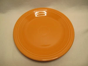 MODERN FIESTAWARE ROUND DINNER PLATE ORANGE COLORS 10 1/2"~RETRO~ART DECO - Picture 1 of 7