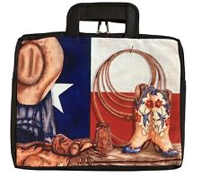Southwestern Western Cowboy/Boots Print Sm Computer Bag/Handbag/Tote/Device Bag