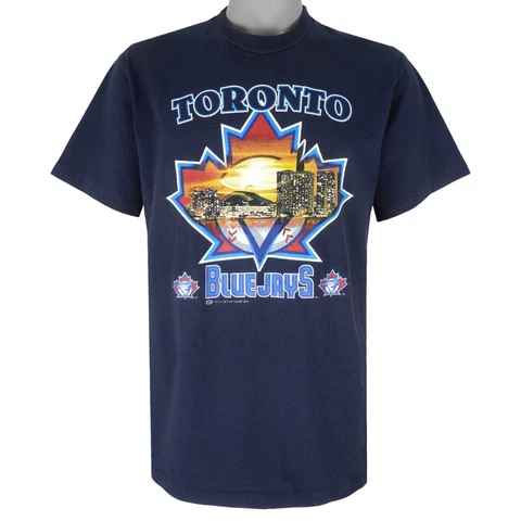 Toronto Blue Jays Skyline Maple Leaf vtg 2001 T Shirt S-3XL Gift for fan Cover