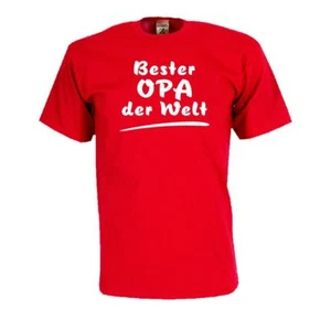 Bester Opa der Welt, lustiges witziges Sprüche Funshirt Geschenk (FAF002) - Bild 1 von 1