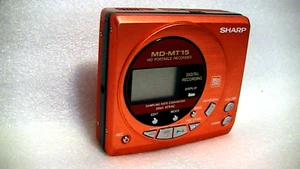 Restored VINTAGE SHARP MINIDISC WALKMAN RECORDER MD-MT15, Works very well - Picture 1 of 4