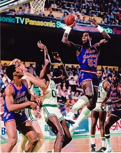 DARRYL DAWKINS  NEW JERSEY NETS    VINTAGE COLOR  8x10 PHOTO - Picture 1 of 1