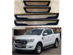 FORD RANGER T6 (2012+) DOOR SILL SCUFF PROTECTOR PLATES LOGO INSERT - RN001 - Picture 1 of 4