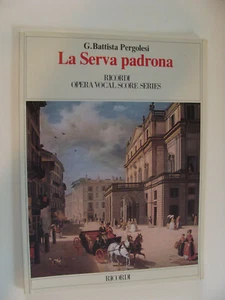 La Serva Padrona de Pergolesi partitura de ópera vocal italiana 1994 criada amante - Imagen 1 de 2