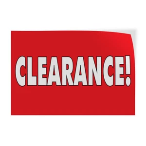 Decal Stickers Clearance! Outdoor Advertising Printing Vinyl Store Sign Label - Picture 1 of 5