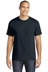 Pack Of 5 Gildan 5300 Mens Short Sleeve Heavy Cotton Stylish Pocket T-Shirt - Picture 1 of 14