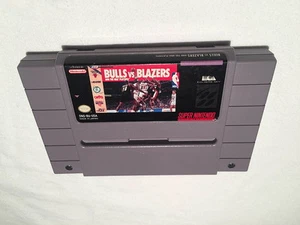 Bulls vs. Blazers and the NBA Playoffs (Super Nintendo SNES) cartuccia gioco ecc - Foto 1 di 4