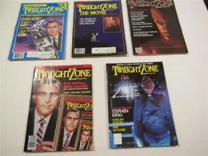 RARE VINTAGE ROD SERLING TWILIGHT ZONE SCI-FI MAGAZINE COLLECTION 1980's LOT - Picture 1 of 7