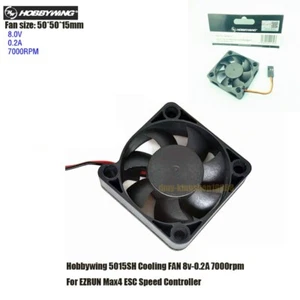 Genuine Hobbywing 5015SH Cooling Fan 8v-0.2A 7000rpm plug for RC EZRUN Max4 ESC - Picture 1 of 4