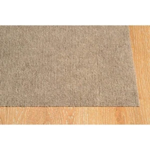 6 x 8 ft Area Rug Carpet Large Ribbed Indoor Outdoor Use Patio Deck Loomed Taupe - Picture 1 of 6