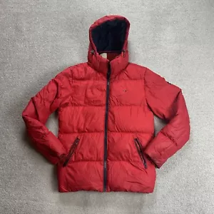 TOMMY HILFIGER Herren Daunen Jacke Gr. M Puffer Daunenjacke Windjacke 8111 Rot - Bild 1 von 11