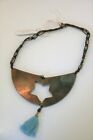 Savana International bronze tone & turquoise bead southwestern collar necklace
