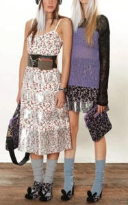 Marc by Marc Jacobs Floral Silk Blend Dress Size 2 Metallic Accents NWT $458 - Picture 1 of 7