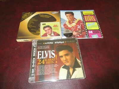 ELVIS PRESLEY VERIFIED 3 SACD SET  KING CREOLE ELVIS  24 KARAT HITS BLUE HAWAII - Image 1 of 2