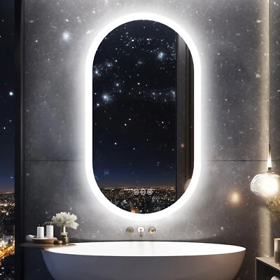 Espejo de baño Wisfor Professional retroiluminado regulable antiniebla espejo irrompible Foto 1 de 4