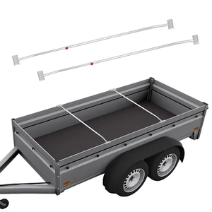2x Anhänger Flachplanenbügel Aluminium verstellbar 108-146 cm mit Knaufschraube - Bild 1 von 6