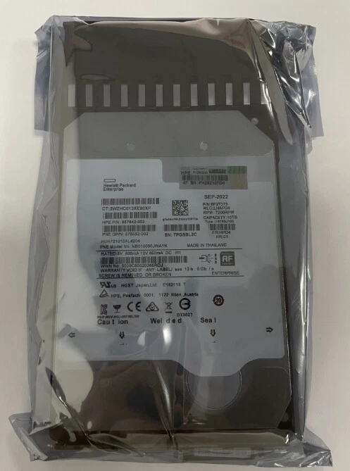 HP 868230-001 MSA 10TB 12G SAS 7.2K RPM LFF - P9M82A - Image 1 of 4