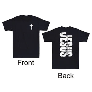 Jesus The Way The Truth The Life Christian Cross Religious Bible Men's T-Shirt - Picture 1 of 9