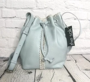 The Sak Ivy Drawstring Bucket Crossbody in Sky Blue– New w/ Tags - Picture 1 of 3