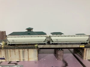 Lot Of 2 Atlas N Scale Trinity 5660 Covered Hoppers CEFX 77156 & CEFX 77189 - Picture 1 of 8