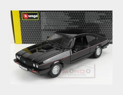 1:24 BURAGO Ford England Capri Injection 1982 Black BU21093BK - Immagine 1 di 2