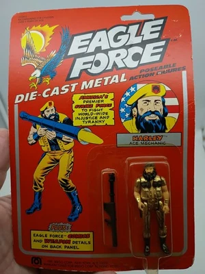 Vintage 1981 Mego Eagle Force R.I.O.T. Harley Diecast Military Figure MOC GI JOE - Image 1 of 4