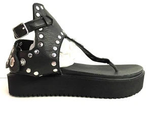 SCARPE SANDALO SANDALI DONNA INUOVO ORIGINALE 6256 NERO PELLE PE SHOES NEW - Picture 1 of 5