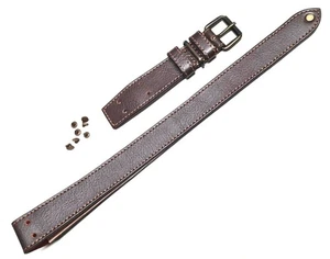 Pilota Cinturino Orologio 26mm extra Lungo Braun Stile - Picture 1 of 9