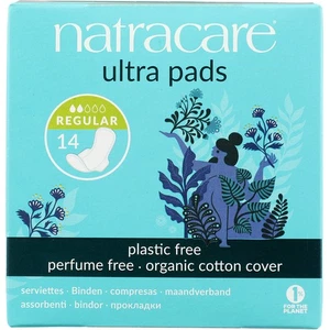 Natracare Cotton Ultra Pads mit Flügel Regular 14 Stück - Bild 1 von 3