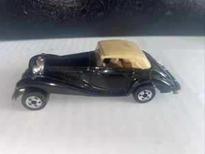 Hot Wheels Vintage Mercedes 540k Black Blackwalls Bw Malaysia Base 1982 DATE - Picture 1 of 5