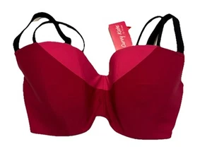 Curvy Kate Damen Standard Subtropic Balconette Bikini Kirschrot Pink Neu US 34J - Bild 1 von 13