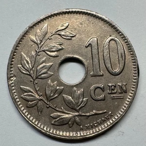 1925 Belgium 10 Centimes - Coin #C-042 - Picture 1 of 2