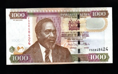 BILLETE DE 1000 CHELINES EXTRA FINO DE KENIA 2010 PICK-51 Foto 1 de 2