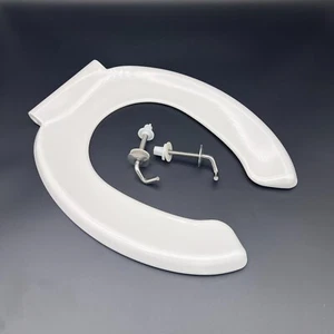 Premium Heavy Duty Open Front Duroplast White Children Toilet Seat Junior Seat - Picture 1 of 8
