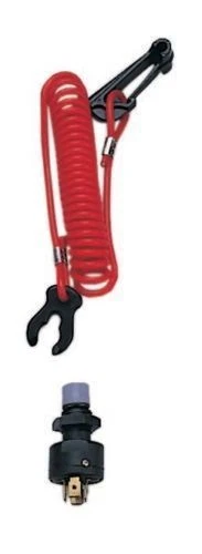 MARINE BOAT KILL SAFETY SWITCH UNIVERSAL COIL LANYARD FAST SHIPPING - Image 1 of 1